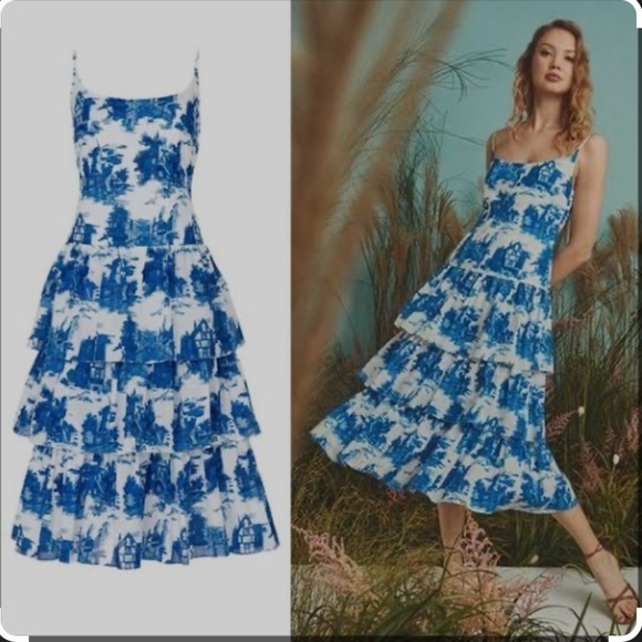 Cara Cara Dresses & Skirts - Cara Cara Mary Lou Dress in Venetian Story Blue